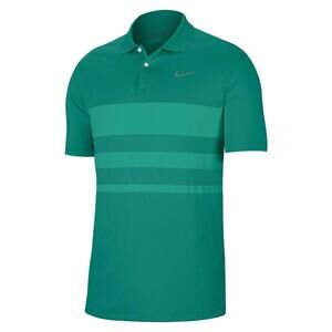 Nike Dri-Fit Golf Green Stripe Polo Shirt Men's Size M BV0474-370